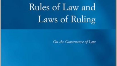 Rules of Law and Laws of Ruling on the governance of law (Edited by Franz von Benda-Beckmann, KeeBet von Benda-Beckmann and Julia Eckert)
