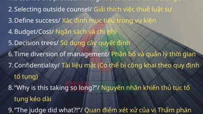 10 THINGS: EXPLAINING LITIGATION TO THE BOARD AND THE CEO