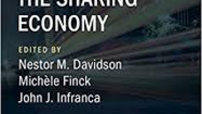 The Cambridge Handbook of The Law of the Sharing Economy ( Nestor M. Davidson, Michele Finck and John J.Jnfranca)