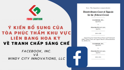 Ý KIẾN BỔ SUNG CỦA TÒA PHÚC THẨM KHU VỰC LIÊN BANG HOA KỲ VỀ TRANH CHẤP SÁNG CHẾ