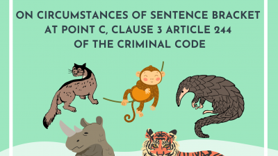 CASE LAW NO.58/2023/AL ON CIRCUMSTANCES OF SENTENCE BRACKET AT POINT C, CLAUSE 3 ARTICLE 244 OF THE CRIMINAL CODE