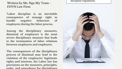 ISSUES WHEN APPLYING THE DISCIPLINARY MEASURE OF DISMISSAL