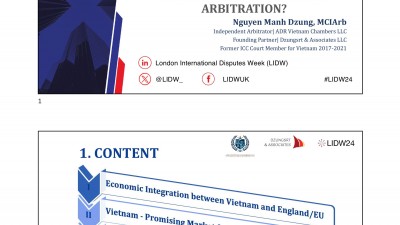 IS VIETNAM FAST GROWING MARKET FOR INTERNATIONAL ARBITRATION?