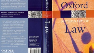 OXFORD DICTIONARY OF LAW
