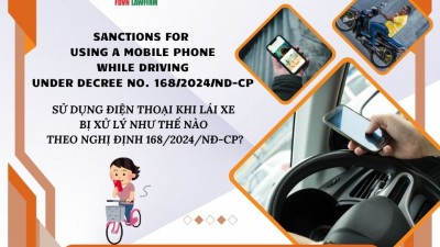 SỬ DỤNG ĐIỆN THOẠI KHI LÁI XE BỊ XỬ LÝ NHƯ THẾ NÀO THEO NGHỊ ĐỊNH 168/2024/NĐ-CP? / SANCTIONS FOR USING A MOBILE PHONE WHILE DRIVING UNDER DECREE NO. 168/2024/NĐ-CP