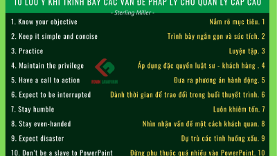 TEN THINGS: PRESENTING LEGAL ISSUES TO SENIOR EXECUTIVES