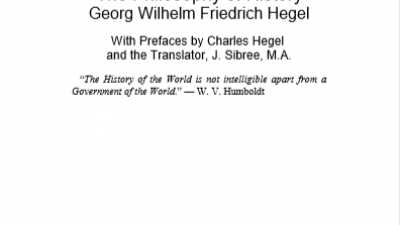 The Philosophy of History (Georg Wilhelm Friedrich Hegel)