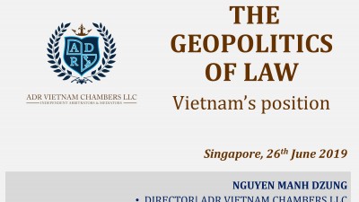 THE GEOPOLITICS OF LAW VIETNAM’S POSITION