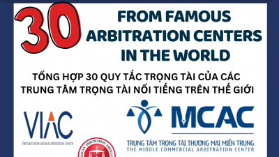 Collection of 30 Arbitration Rules from famous Arbitration Centers in the world