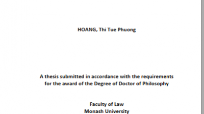 AN ANALYSIS OF THE PROTECTION REGIME FOR TRAFFICKED PERSONS — FROM THE INTERNATIONAL TO VIETNAM (Hoang, Thi Tue Phuong)