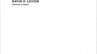 Wealth and freedom: An introduction to political economy (DAVID P. LEVINE)