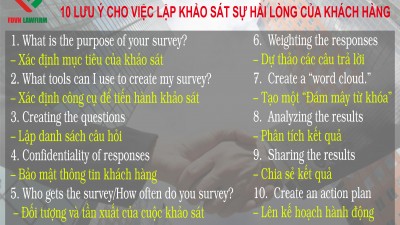 TEN THINGS: CREATING A CLIENT SATISFACTION SURVEY