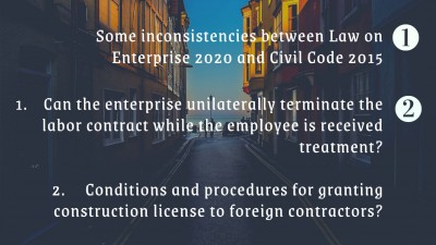 LEGAL NEWSLETTER NO.24 - 12/2020: Some inconsistencies between Law on Enterprise 2020 and Civil Code 2015