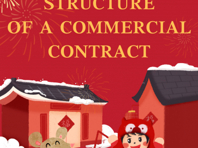 Cornell Notes for Legal Vocabs and Phrases - Part 16: Structure of a commercial contract