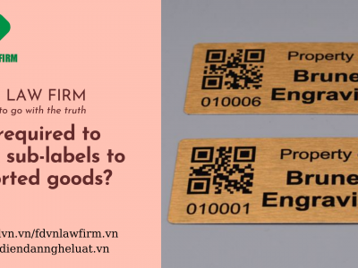 Is it required to affix sub-labels to imported goods? 