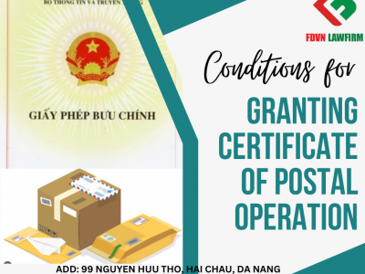 Conditions for Granting certificate of postal operation