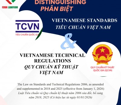 PHÂN BIỆT TIÊU CHUẨN VIỆT NAM VÀ QUY CHUẨN KỸ THUẬT VIỆT NAM / DISTINGUISHING VIETNAMESE STANDARDS AND VIETNAMESE TECHNICAL REGULATIONS 