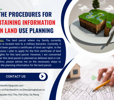 The procedures for obtaining information on land use planning 