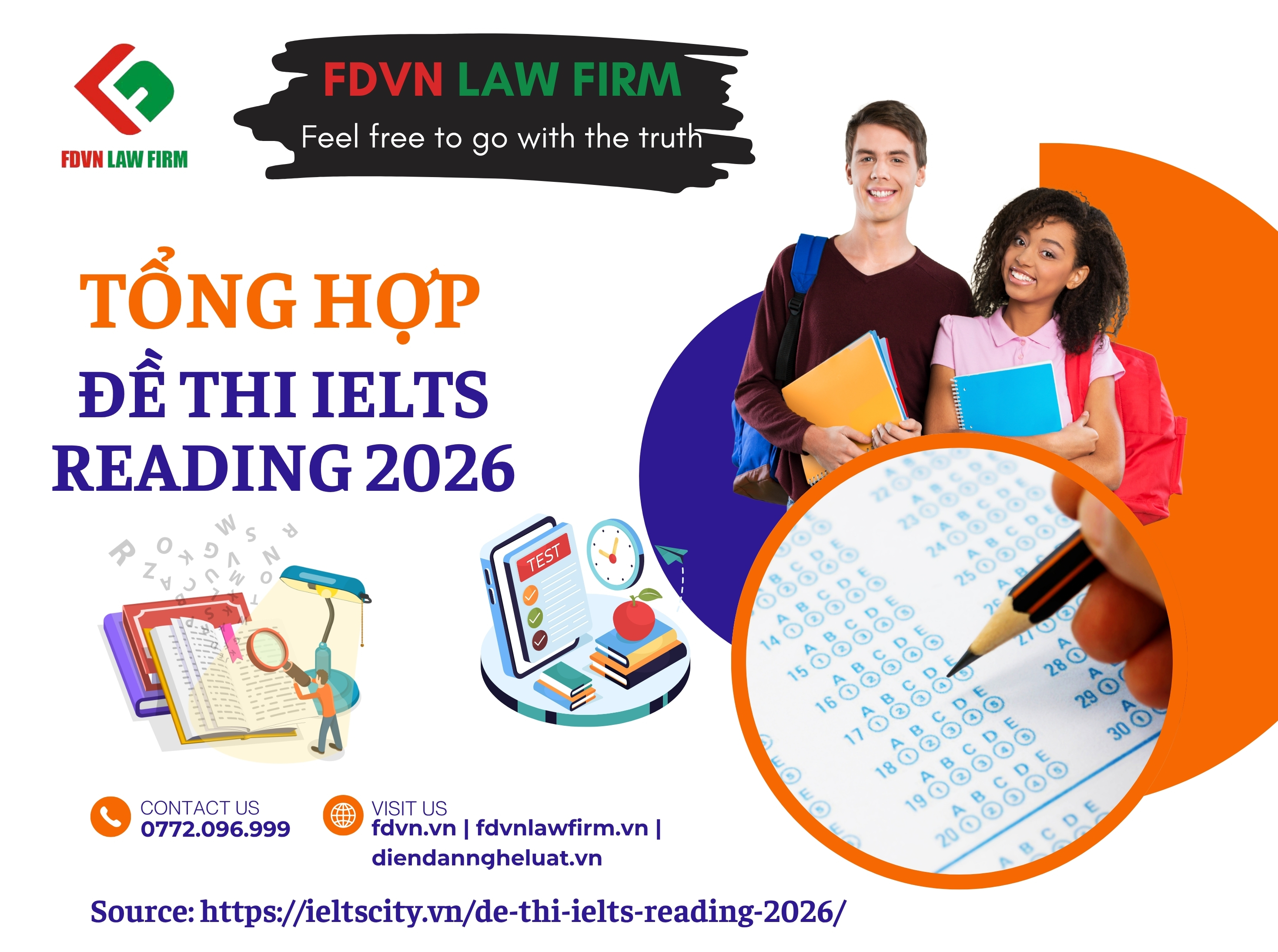BÀI HỌC TIẾNG ANH PHÁP LÝ: TỔNG HỢP ĐỀ THI IELTS READING 2026