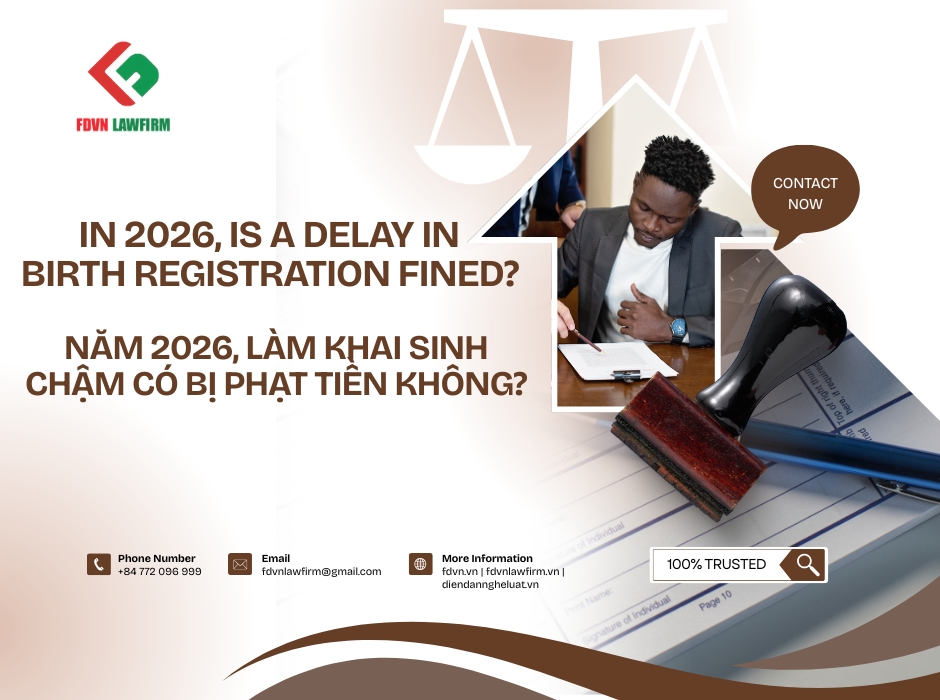 NĂM 2026, LÀM KHAI SINH CHẬM CÓ BỊ PHẠT TIỀN KHÔNG? / IN 2026, IS A DELAY IN BIRTH REGISTRATION FINED?